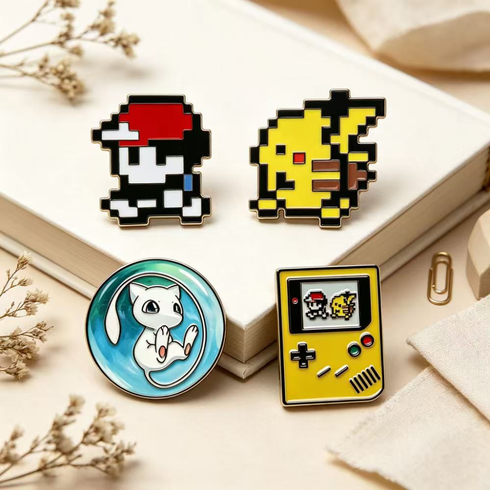 Retro Gaming Pokemon - 4개 세트 레트로 게임 비트 픽셀