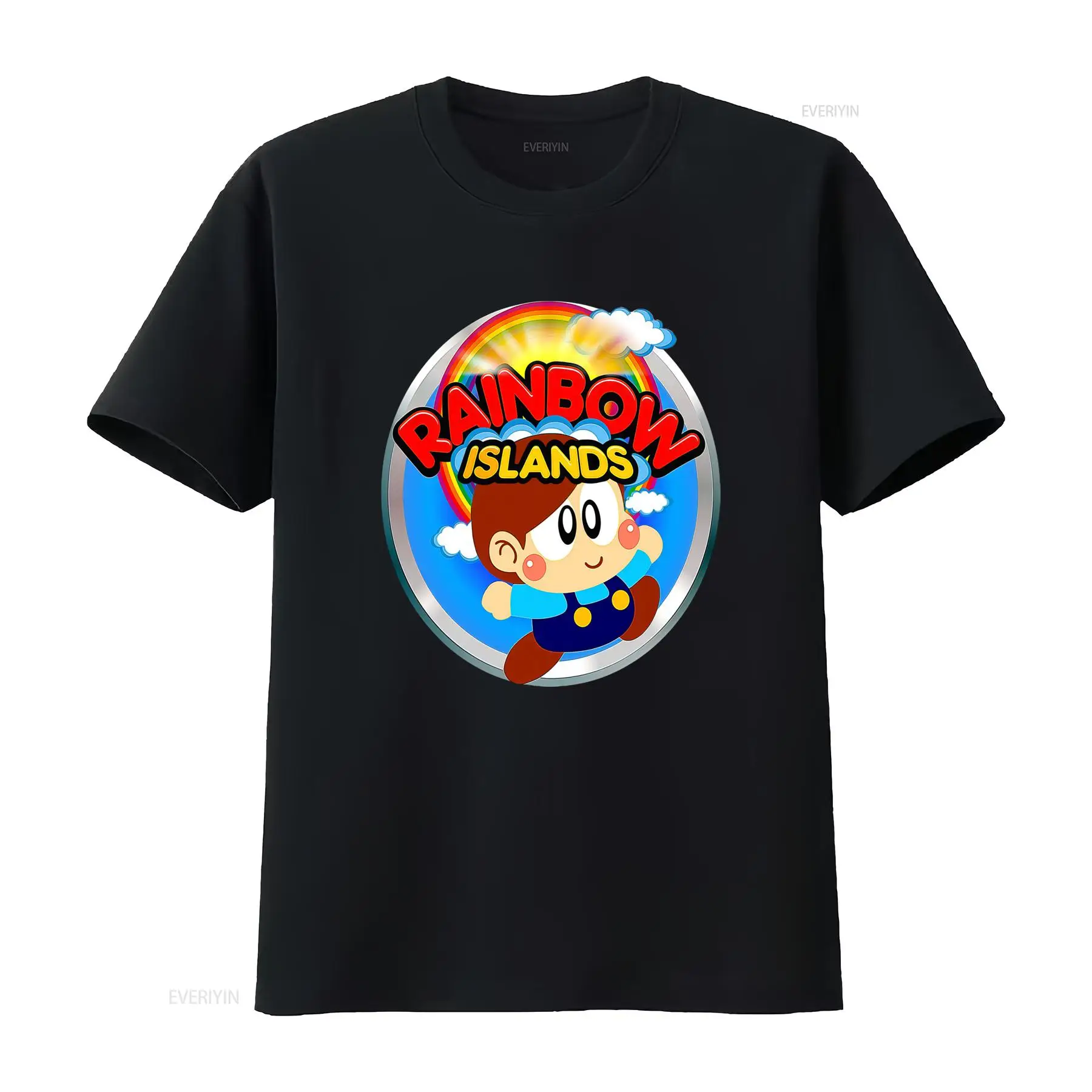 Retro Gaming Event - 레인보우 아일랜드 비디오 게임 티셔츠 레트로