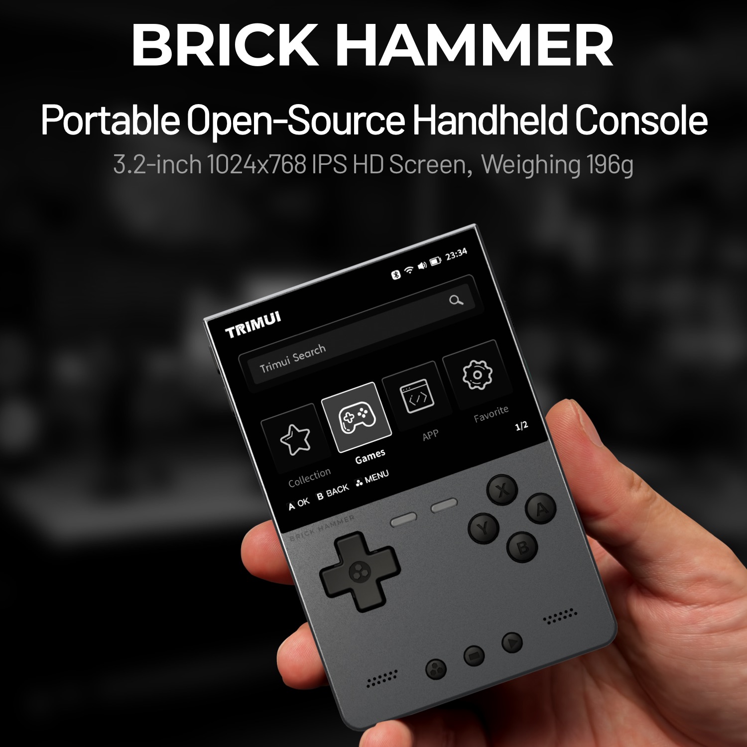 Retro Gaming Phone - TRIMUI BRICK HAMMER 레트로 휴대용 게임