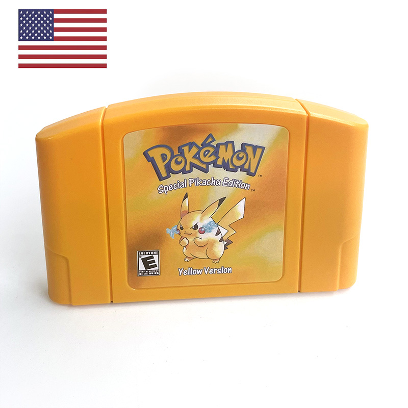 Retro Gaming Pokemon - 미국 NTSC 버전 영어판 포켓몬 옐로우