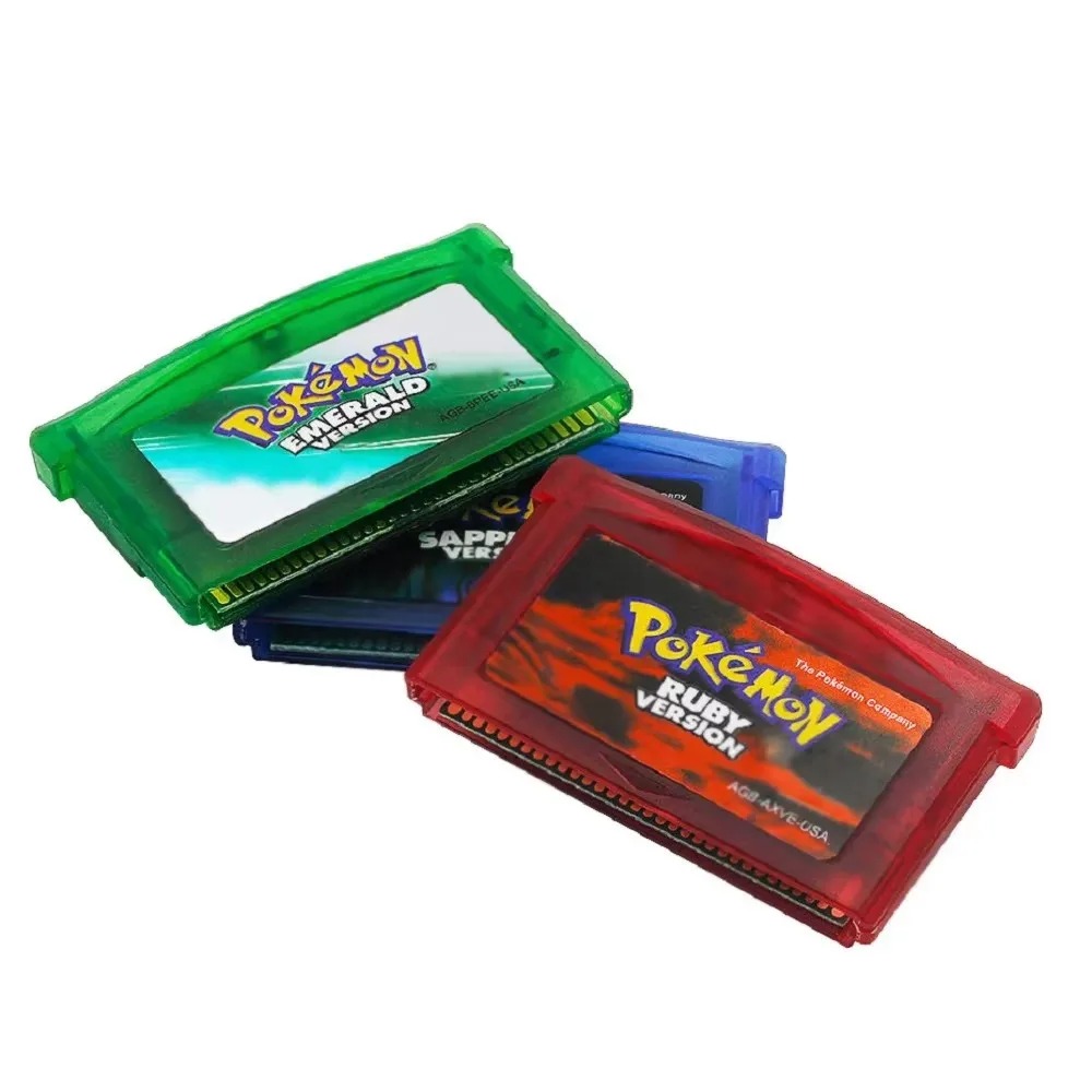 프리미엄 32비트 포켓몬 GBA 게임 카트리지 세트 루 - Retro Gaming Pokemon 리뷰 및 가격