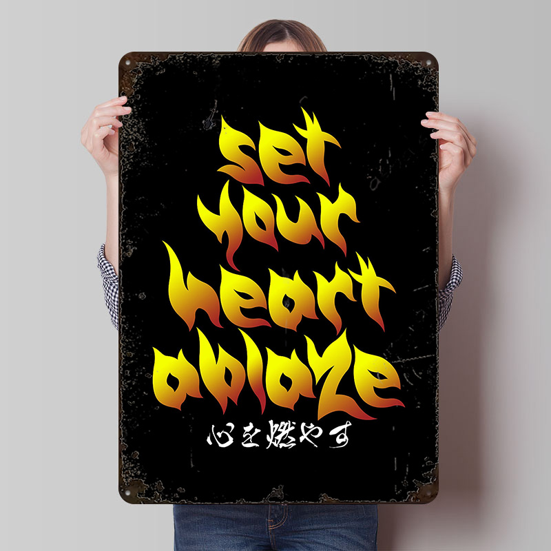심장을 불태우는 애니메이션 명언 포스터, 맞춤형 빈티지 - Retro Gaming Quotes 리뷰 및 가격