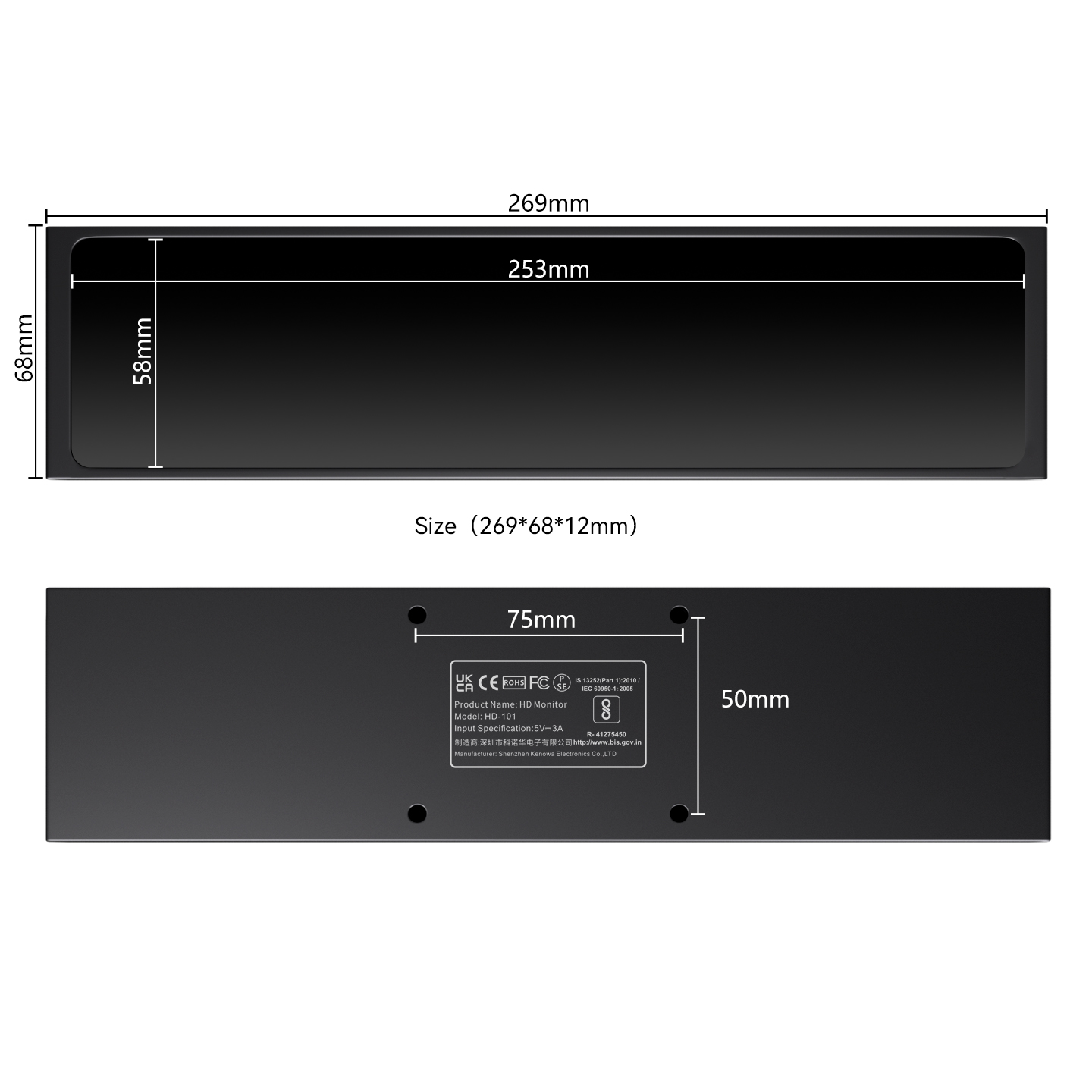 11.3인치 미니 휴대용 모니터 IPS 롱 스크린 VE - Retro Gaming Monitor 리뷰 및 가격
