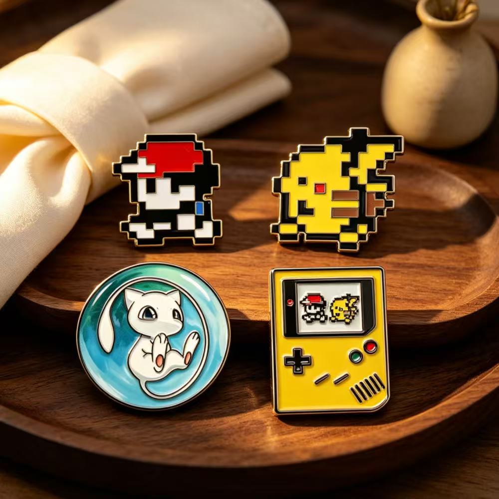 4개 세트 레트로 게임 비트 픽셀 에나멜 핀 귀여운 만 - Retro Gaming Pokemon 리뷰 및 가격
