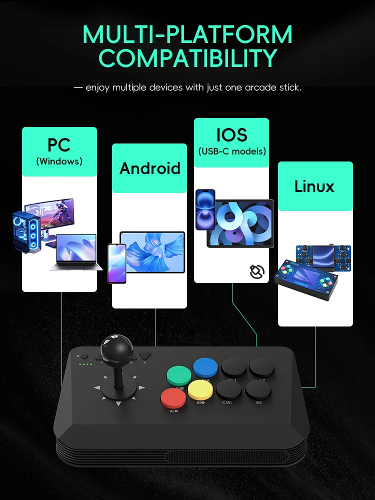 무선 Y3A 맥스 아케이드 스틱 파이트 조이스틱 PC  - Retro Gaming Download 리뷰 및 가격