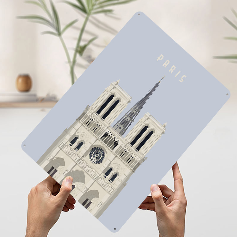 파리 여행 틴플레이트 포스터 맞춤형 벽 장식 빈티지 금 - Retro Gaming Paris 리뷰 및 가격