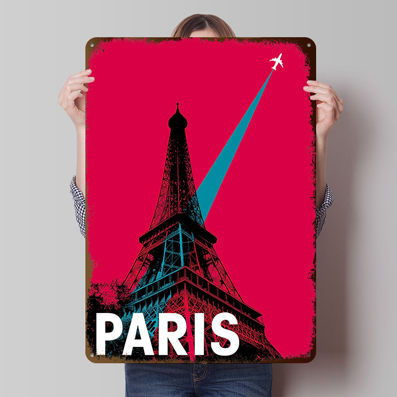 파리 에펠탑 여행 메탈 포스터 맞춤형 벽 장식 레트로  - Retro Gaming Paris 리뷰 및 가격