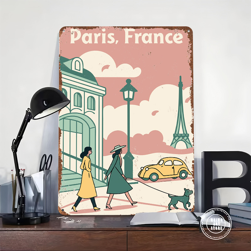 파리 프랑스 여행 인쇄 포스터 맞춤형 레트로 벽 예술  - Retro Gaming Paris 리뷰 및 가격