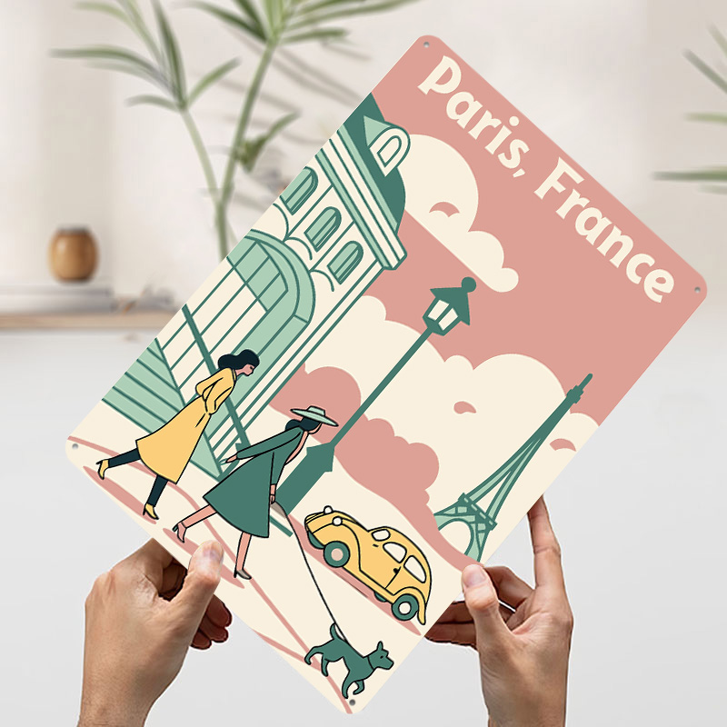 파리 프랑스 여행 인쇄 포스터 맞춤형 레트로 벽 예술  - Retro Gaming Paris 리뷰 및 가격