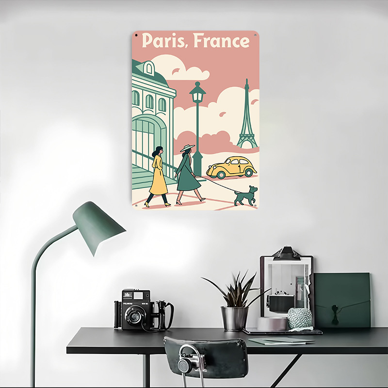 파리 프랑스 여행 인쇄 포스터 맞춤형 레트로 벽 예술  - Retro Gaming Paris 리뷰 및 가격