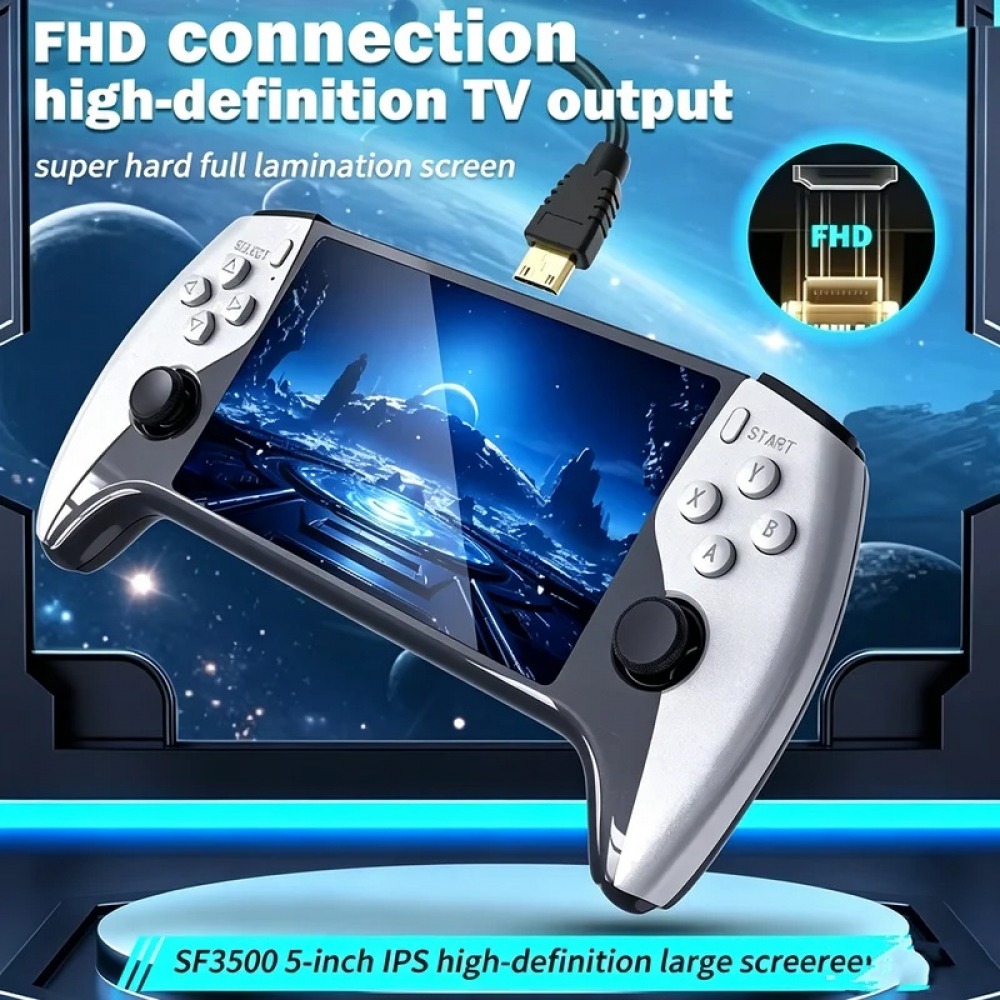 SF3500 5인치 휴대용 게임 콘솔 (PS1, GBA - Retro Gaming Download 리뷰 및 가격